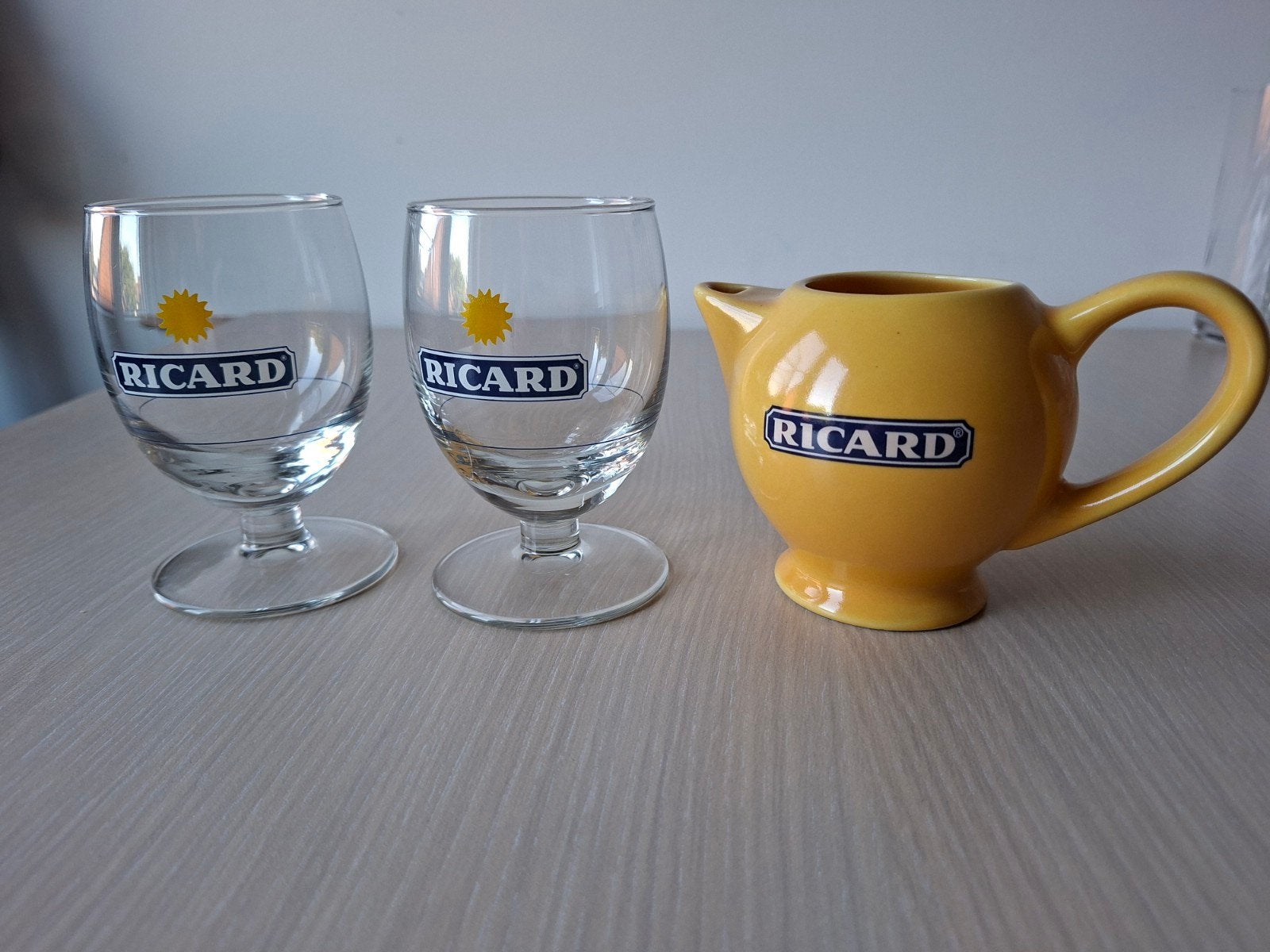 Ricard setje: 2 glazen + kannetje, Verzamelen, Ophalen
