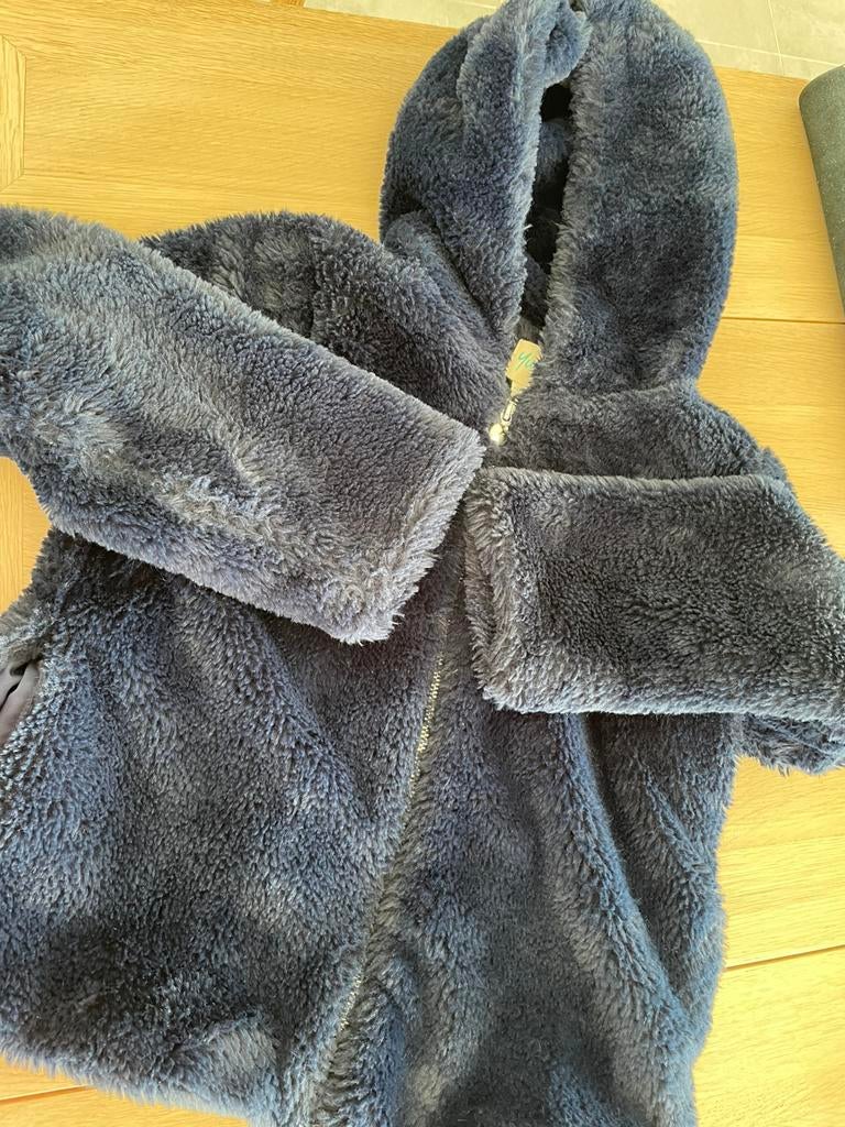 Yumi girl - vest in teddy, gevoerd - maat 152, Ophalen, Zo goed als nieuw, Meisje, Trui of Vest