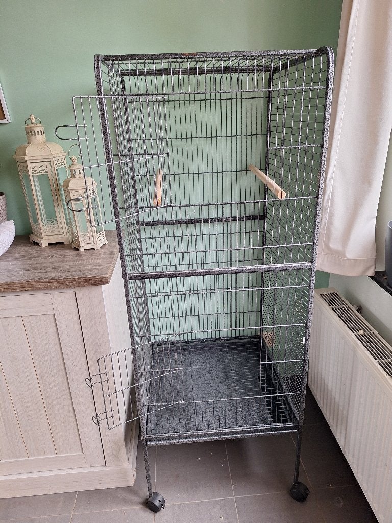 Vogelkooi, Ophalen, Gebruikt, Metaal, Vogelkooi
