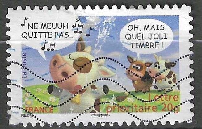 Frankrijk 2007 - Yvert 4093 - Zingende Varkens (ST), Postzegels en Munten, Postzegels | Europa | Frankrijk, Gestempeld, Verzenden