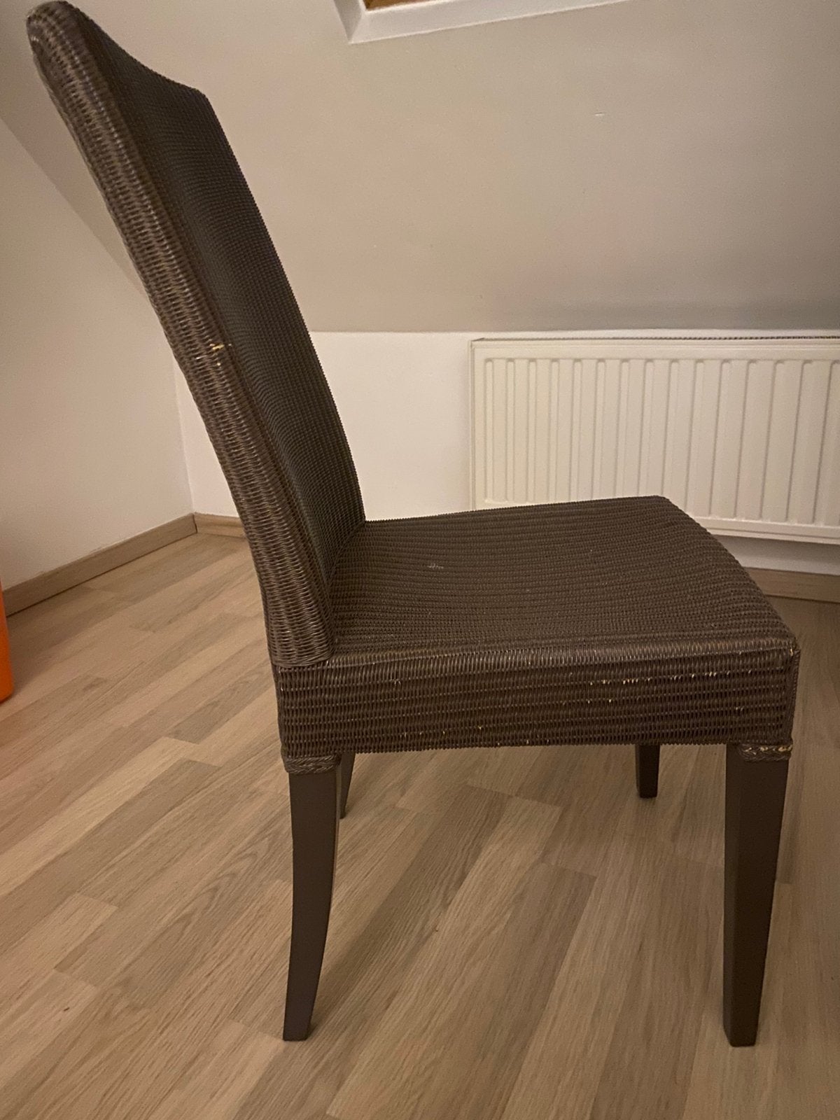 Chaise Vincent Sheppard, Osier ou Rotin, Enlèvement, Utilisé, Blanc