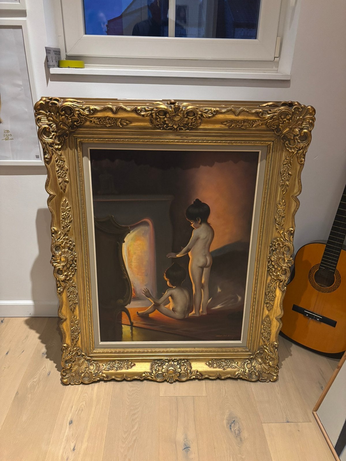 Schilderij Bert Van Bulck, Enlèvement, Classique, Signé, Portrait ou Personnes