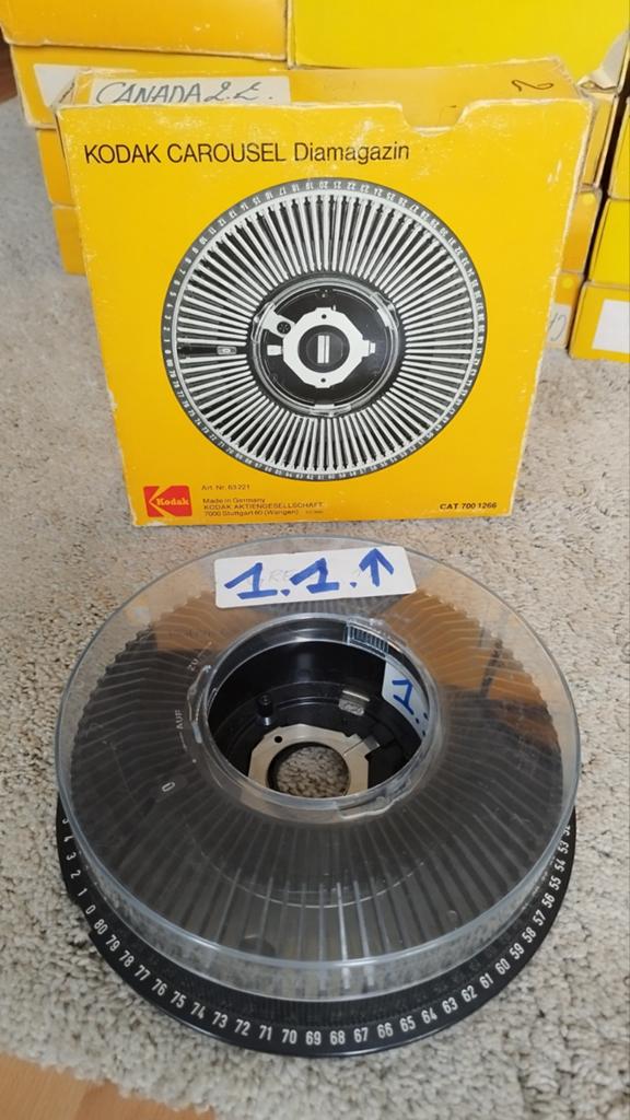 19 oude Kodak Carousel Diamagazin te koop, Audio, Tv en Foto, Ophalen, Gebruikt