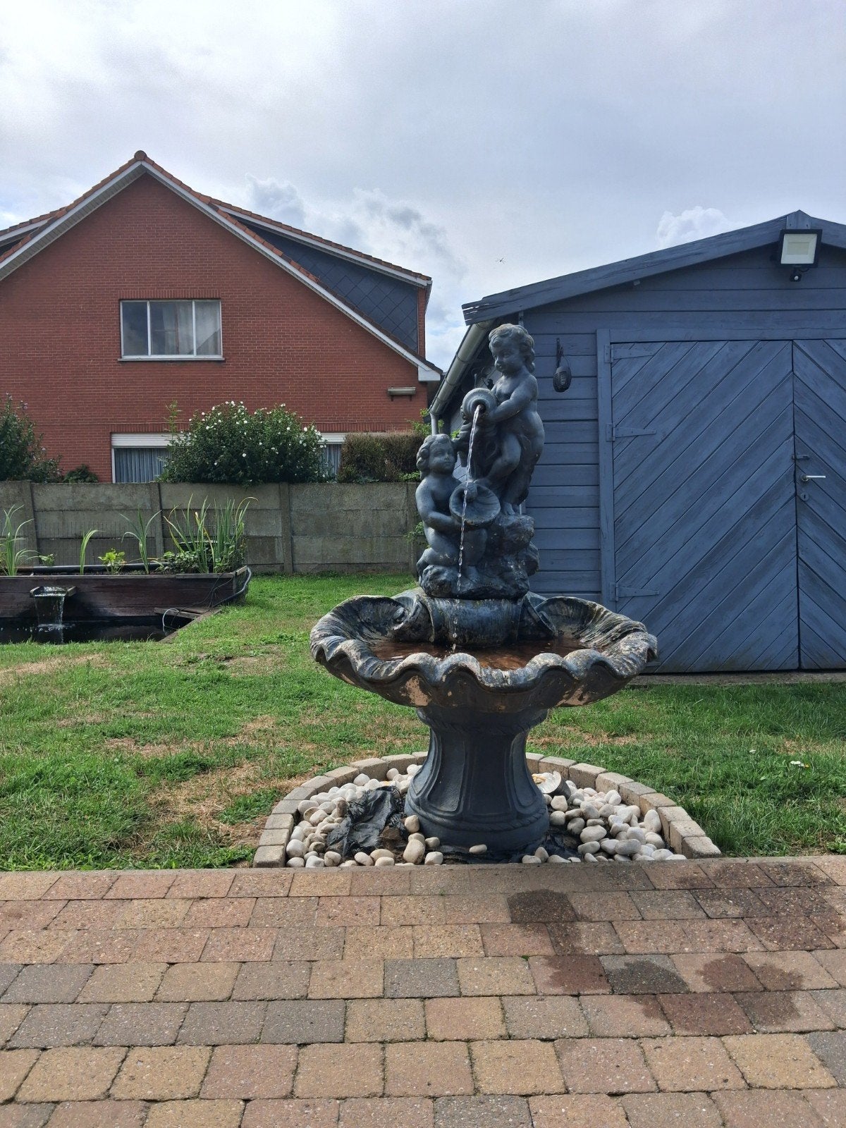 betonnen fontein, Jardin & Terrasse, Pièces d'eau & Fontaines, Enlèvement, Utilisé, Béton, Fontaine