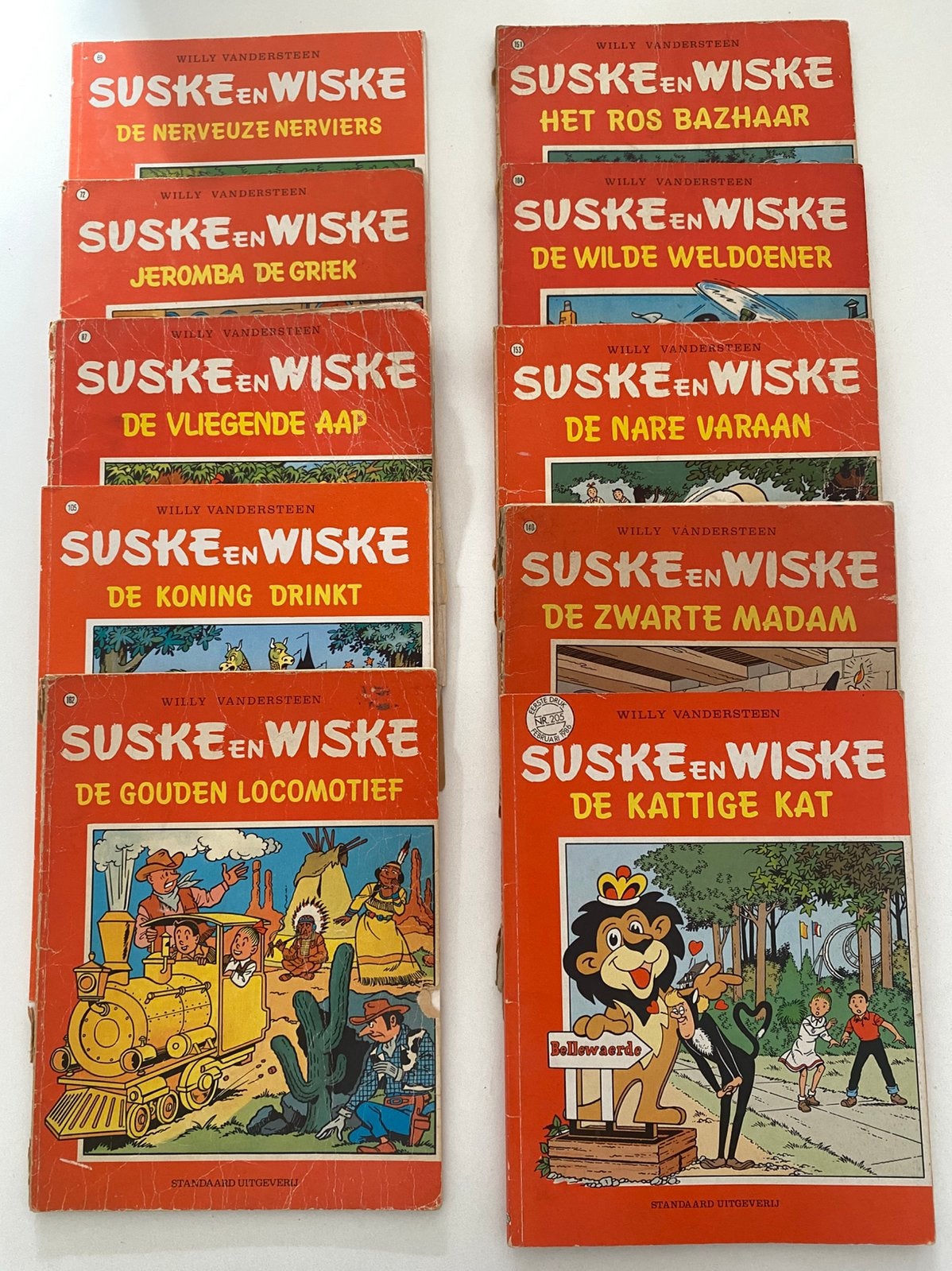 Set Suske en Wiske strips, Meerdere stripboeken, Ophalen of Verzenden, Gelezen