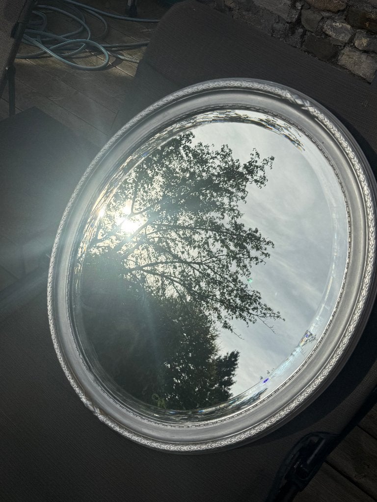 MIROIR OVALE, Moins de 100 cm, Enlèvement, Utilisé, 50 à 75 cm