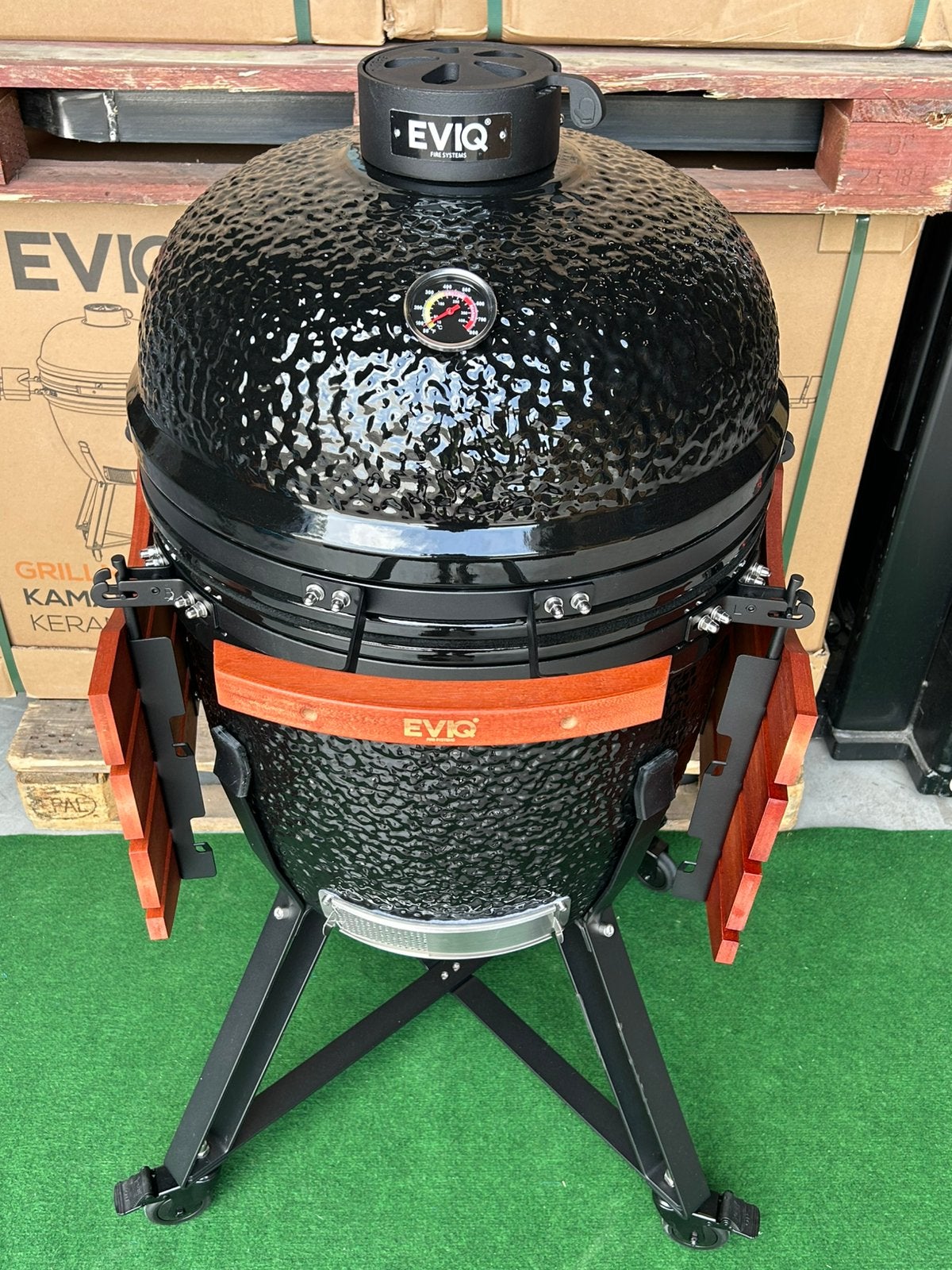 ZOMEROPRUIMING ! Nieuwe Eviq XL Kamado barbecues,green egg, Jardin & Terrasse, Barbecues au charbon de bois, Enlèvement, Neuf