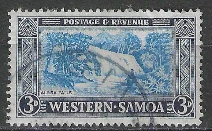 Samoa 1952 - Yvert 152 - Cascade de Malifa - 3 h (ST), Envoi, Affranchi