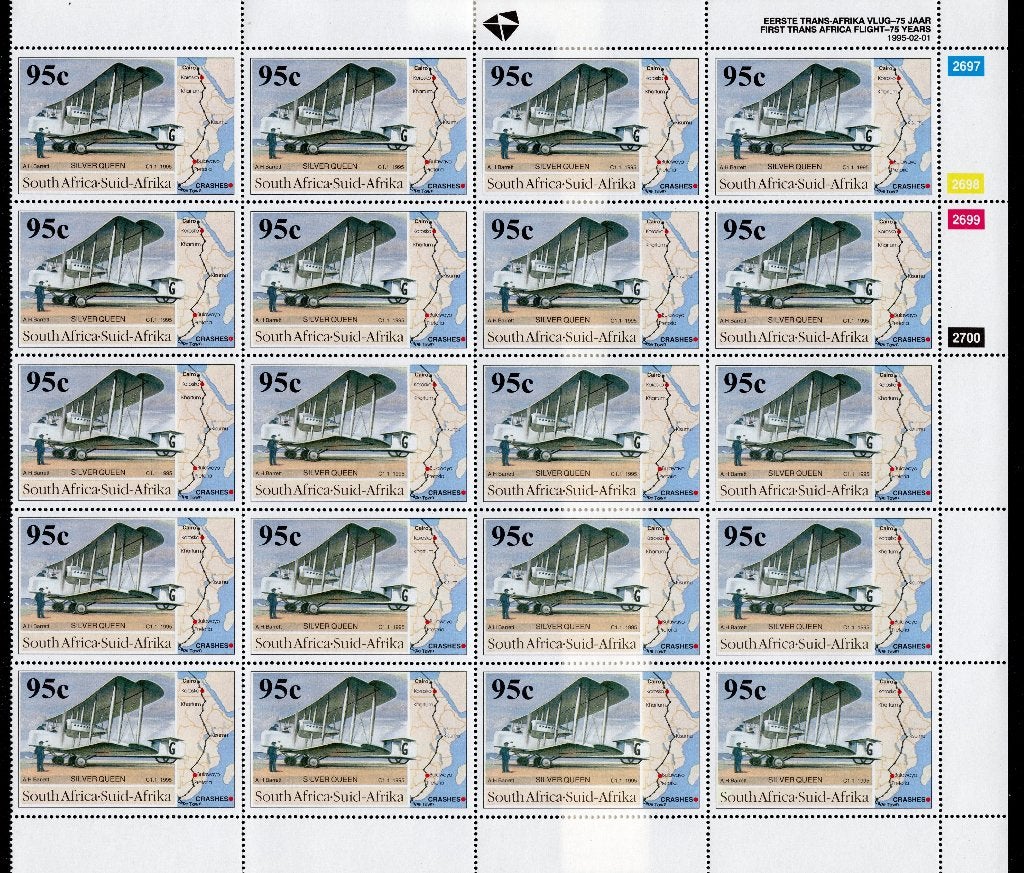 AFRIQUE DU SUD Yt. 868 MNH 20 pièces 1995, Envoi, Afrique du Sud, Non oblitéré