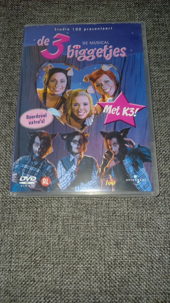 DVD De 3 Biggetjes, Ophalen of Verzenden, Gebruikt