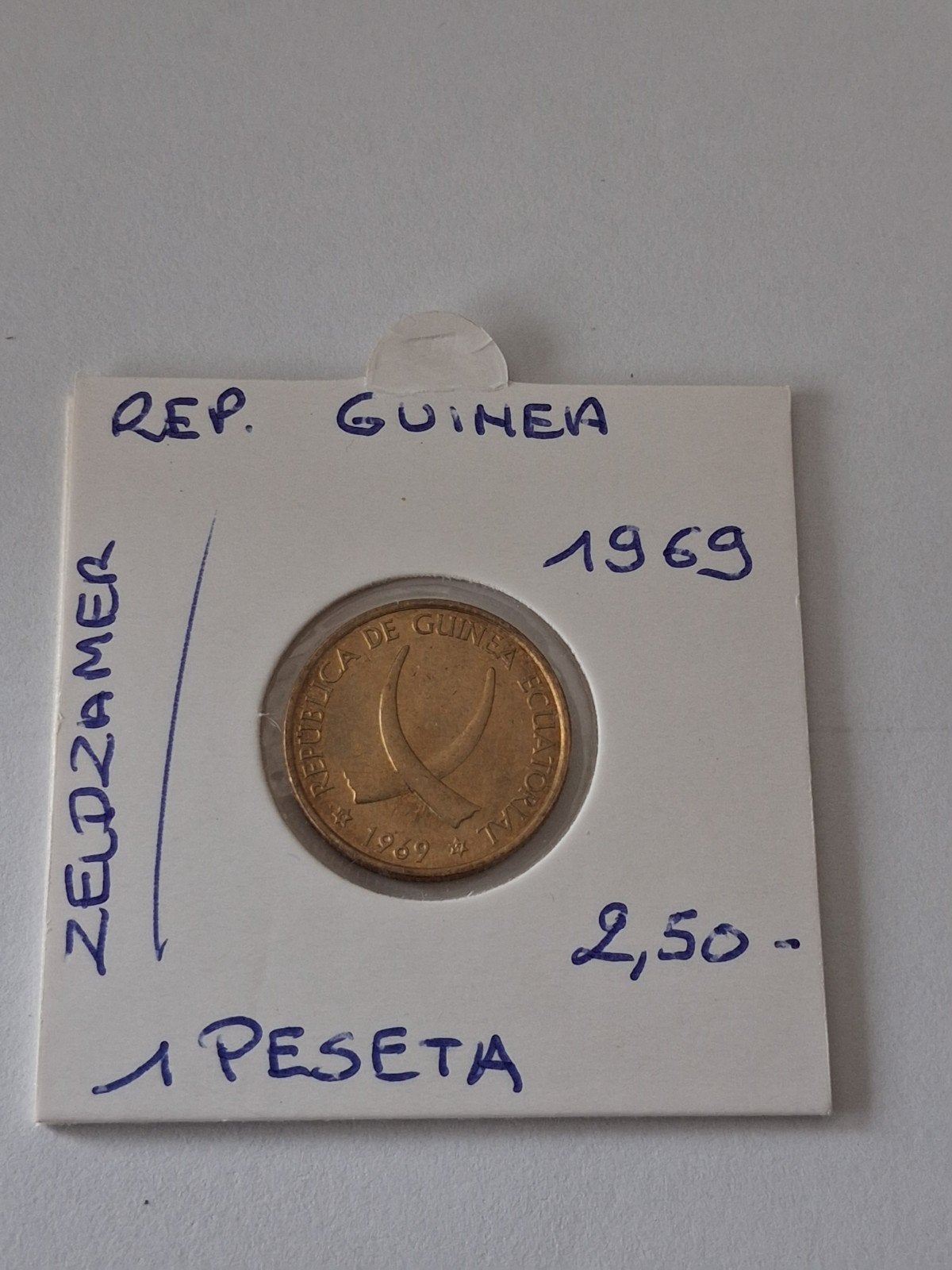 guinea 1 peseta 1969 GERESERVEERD, Ophalen of Verzenden
