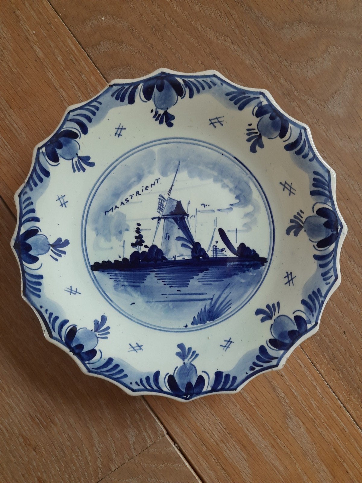 Delfts blauw wandbordje., Antiquités & Art, Enlèvement