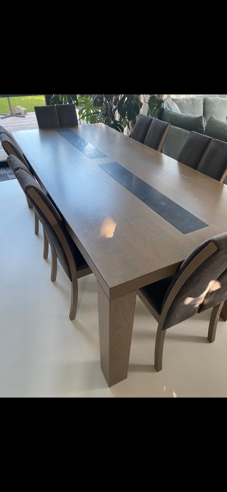 Eettafel met 6 stoelen, Maison & Meubles, Salles à manger complètes, Enlèvement, Utilisé