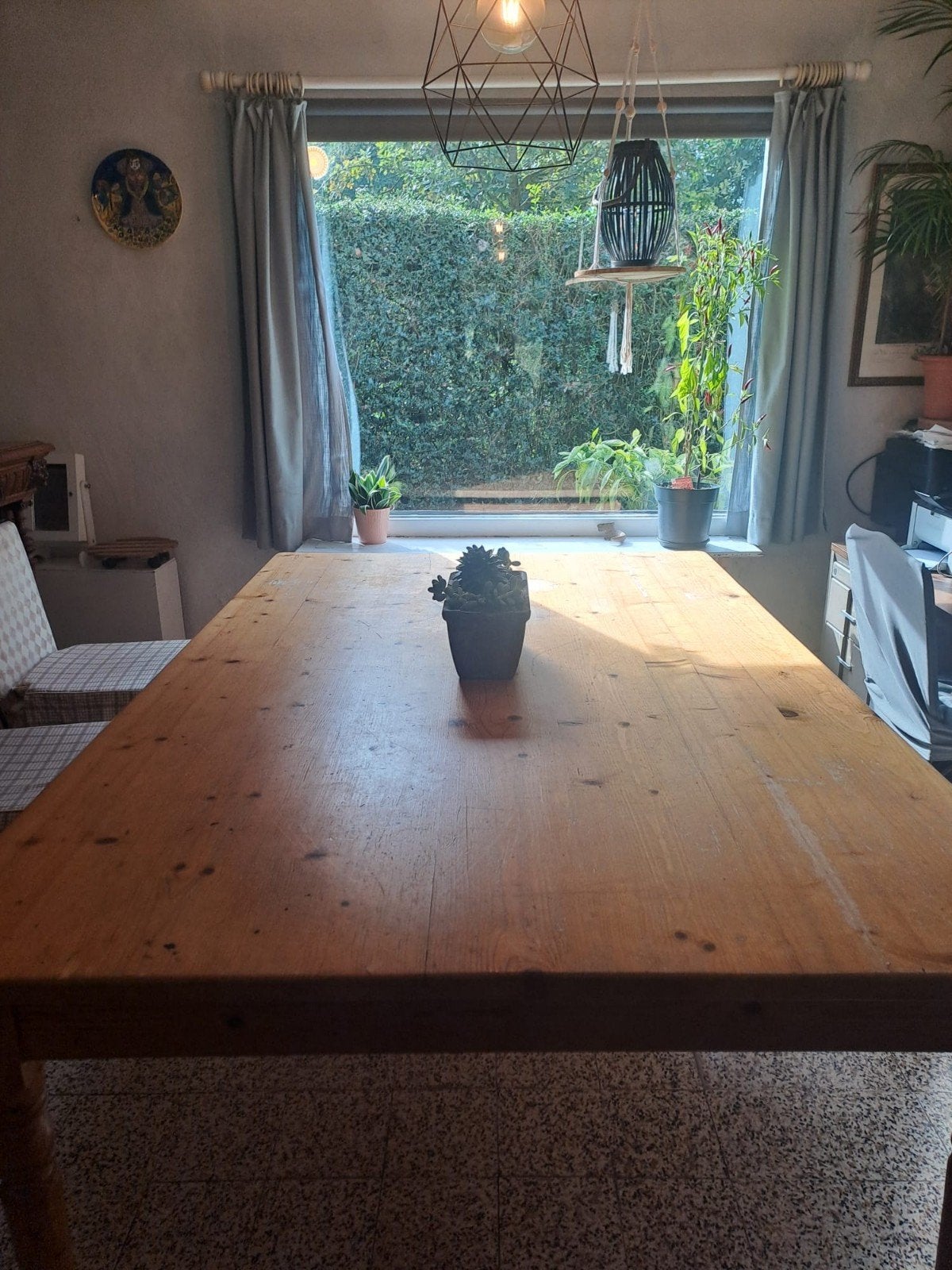 grote tafel massief hout, Huis en Inrichting, Ophalen