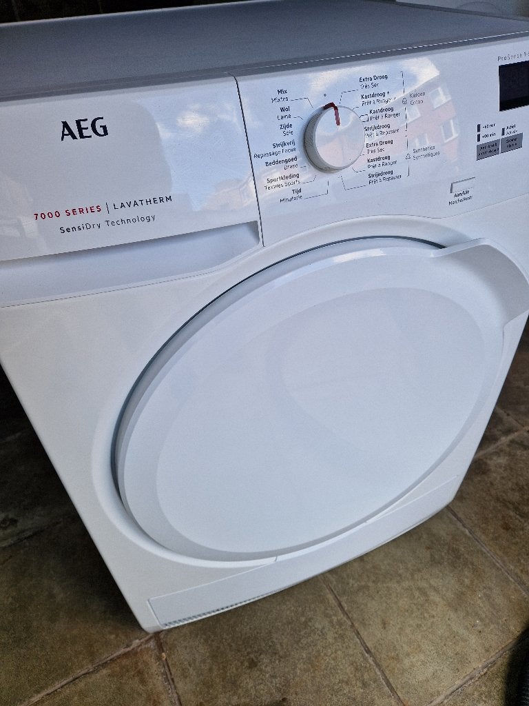 AEG 8kg A++ droger, Elektronische apparatuur, Ophalen, Zo goed als nieuw, Voorlader