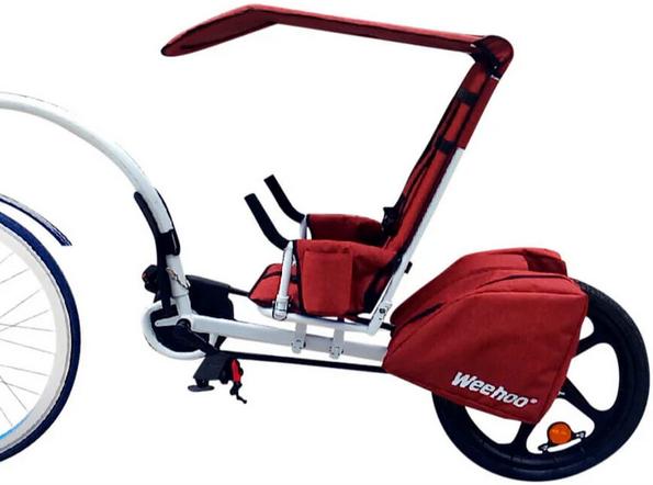 Weehoo Thrill Bike aanhangfiets met zonne/regenluifel, Fietsen en Brommers, Ophalen of Verzenden, Nieuw, Aanhangfiets, Weehoo