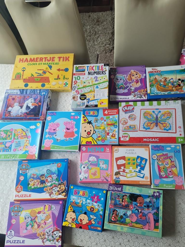 Groot pakiet puzzels en educatief speelgoed, Ophalen