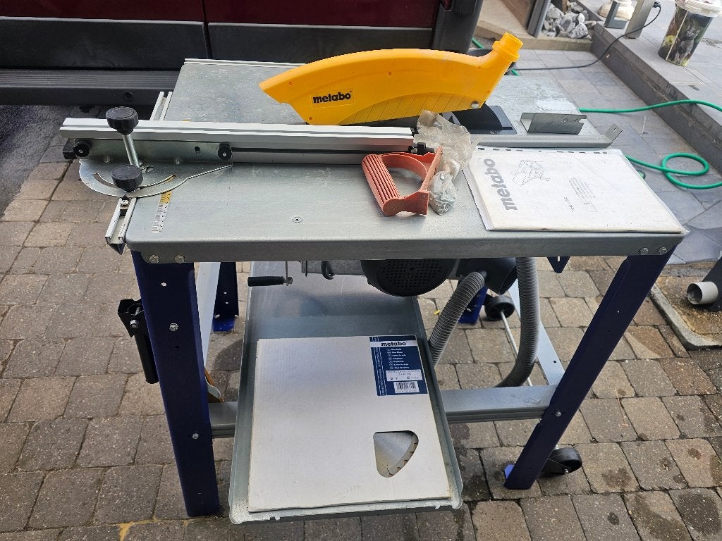 Metabo tafelzaag, Doe-het-zelf en Bouw, Ophalen, Cirkelzaag, Zo goed als nieuw, 30 tot 70 mm