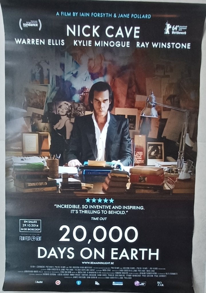 Filmaffiche// NICK CAVE// 20,000 days on earth// 2014, Ophalen of Verzenden