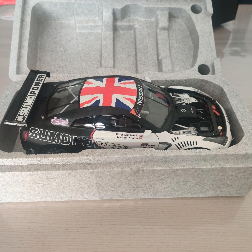 AutoArt Signature 1/18 Nissan GT-R Sumo Power GT #23, Ophalen, Nieuw, Auto, Autoart