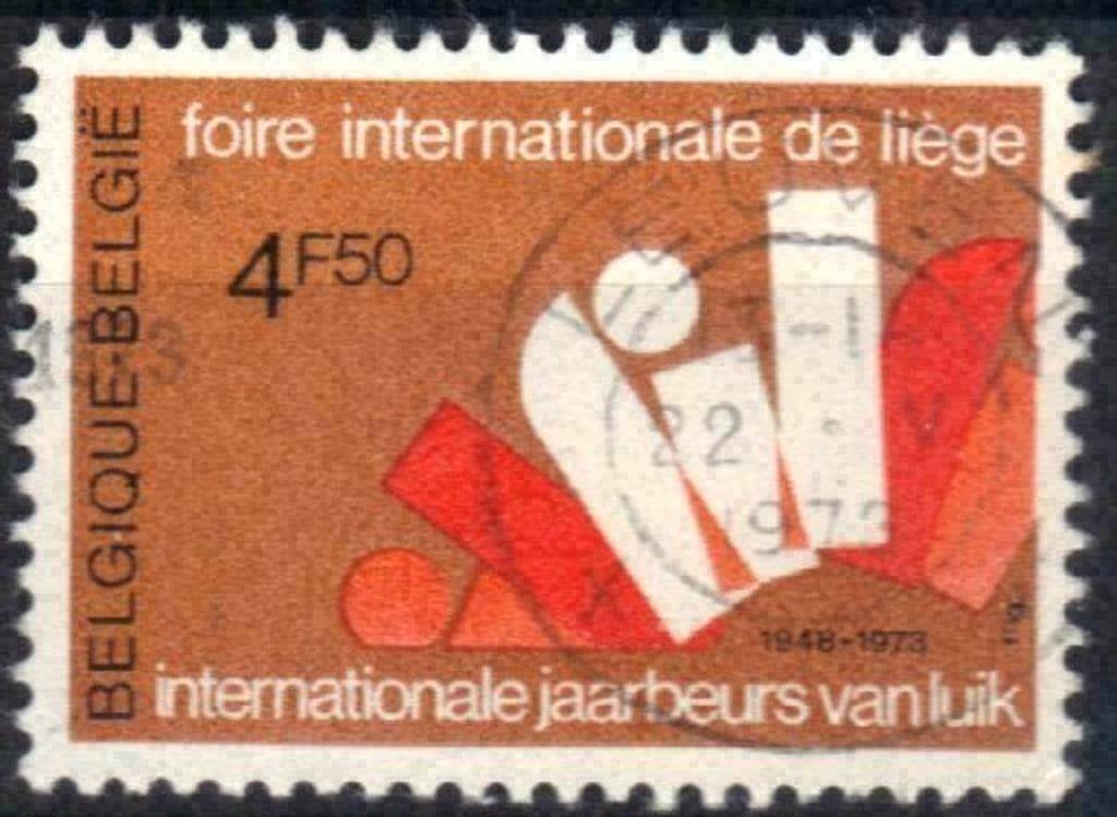 Belgie 1973 - Yvert 1664/OBP 1672 - Jaarbeurs van Luik (ST), Verzenden, Gestempeld, Gestempeld