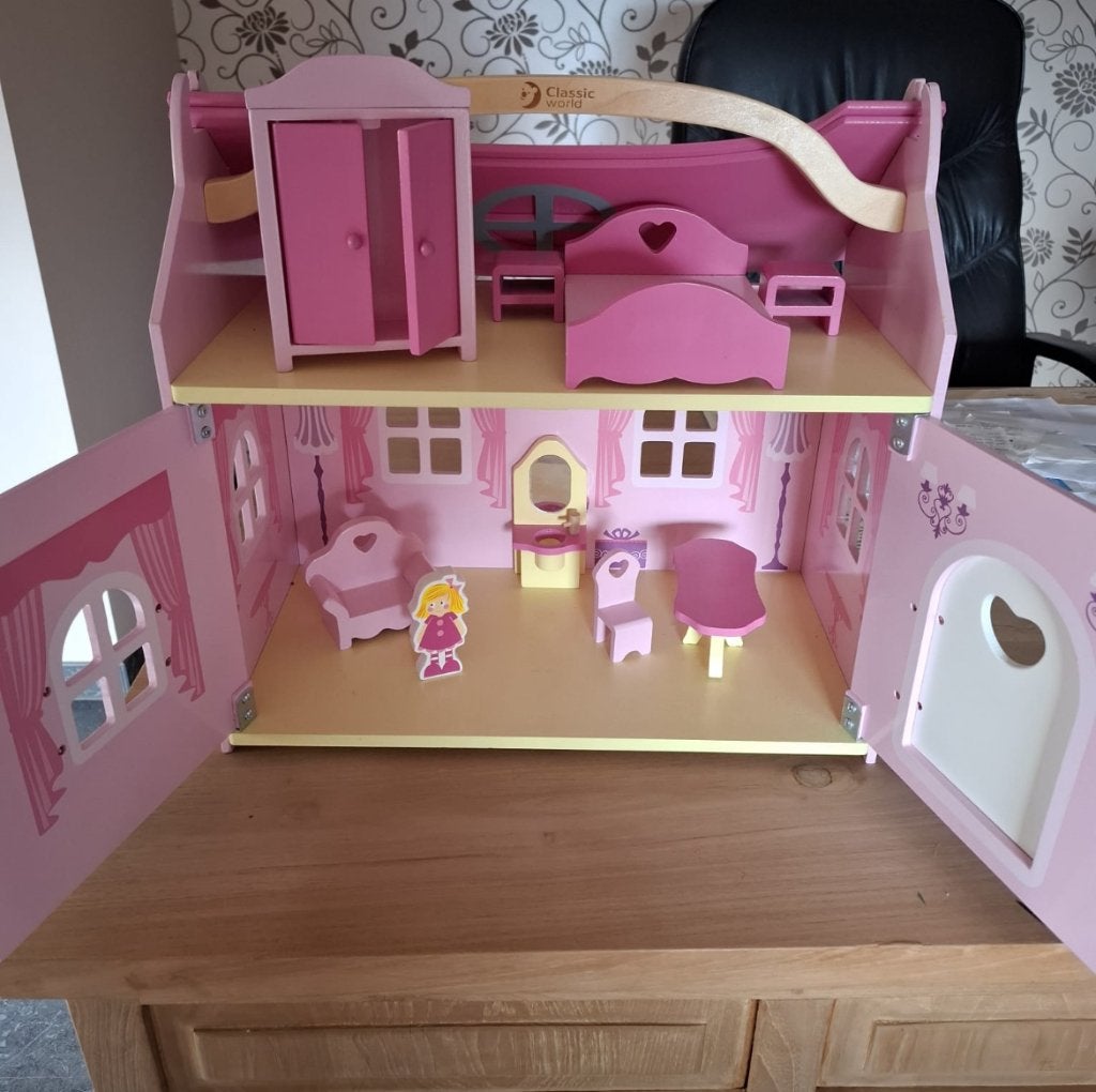 Classic World Roze Poppenhuis, Ophalen, Nieuw, Poppenhuis