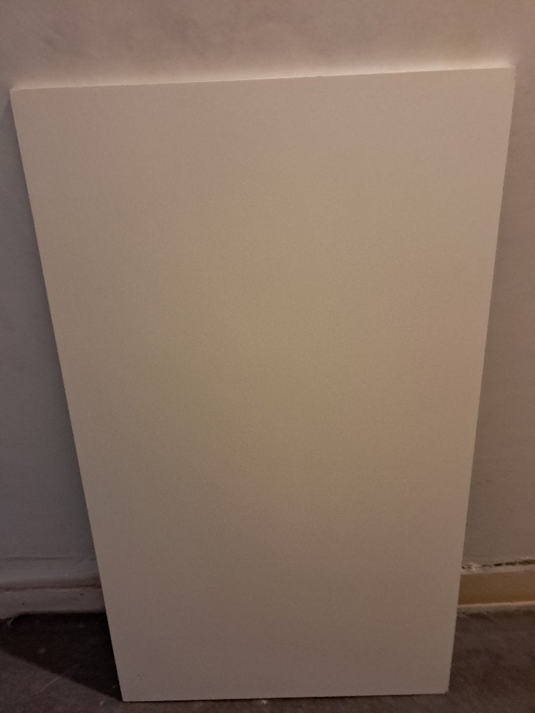Un lot de 2 panneaux bois laqué blanc et noir 117x67,5-23mm., Enlèvement, Bois