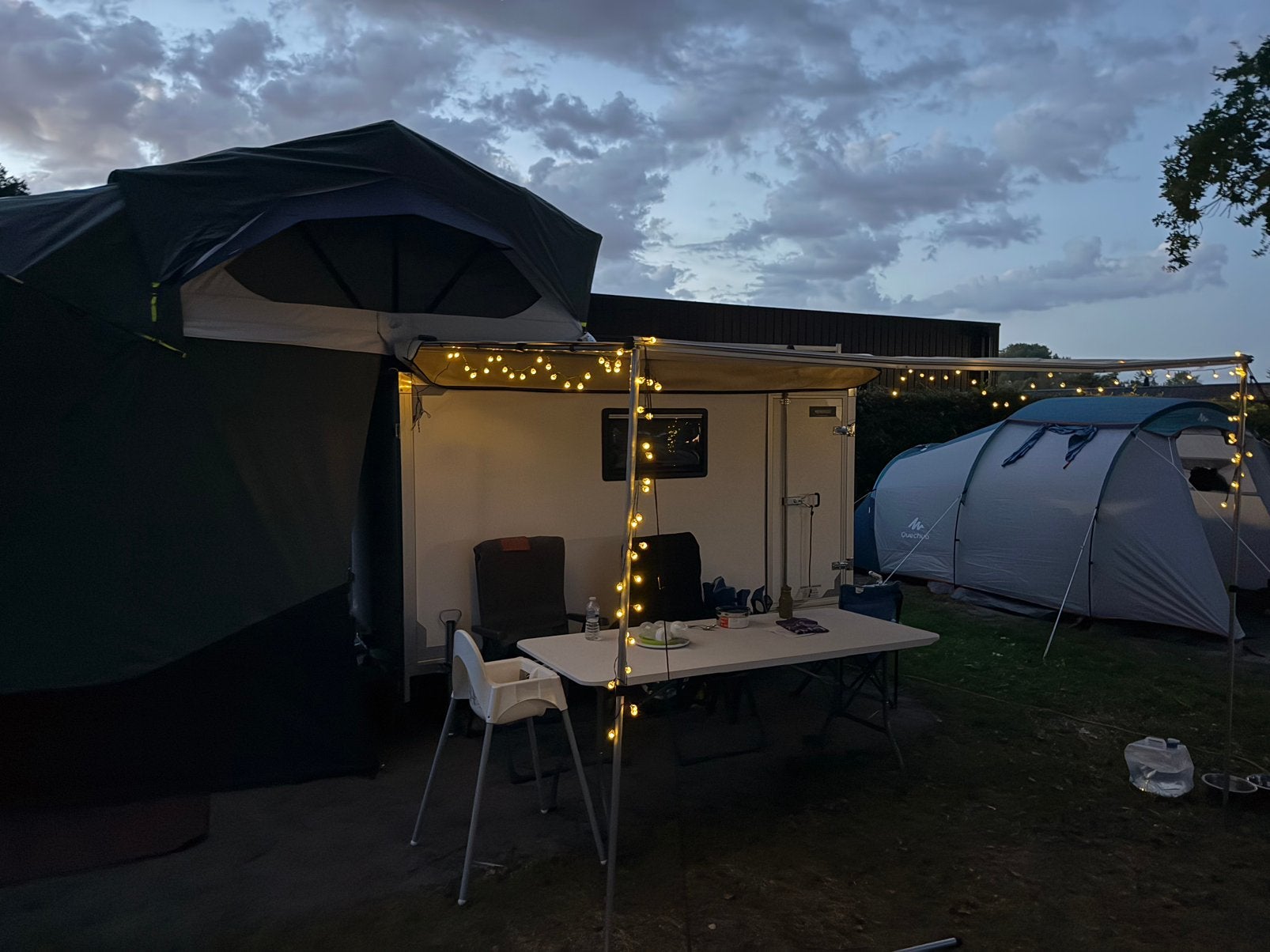 Daktent met ondertent, Caravans en Kamperen, Tenten, Ophalen, Zo goed als nieuw