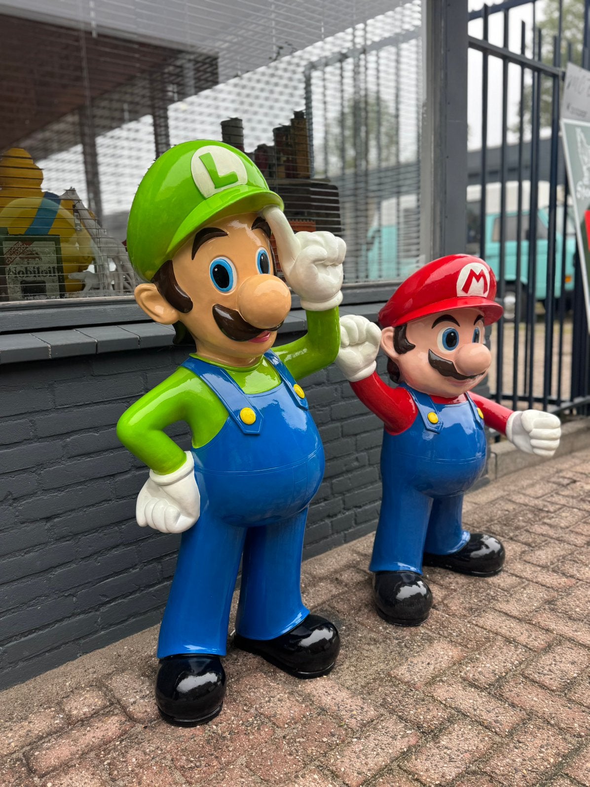 Statue Mario et Luigi XL, Collections, Enlèvement, Comme neuf, Humain