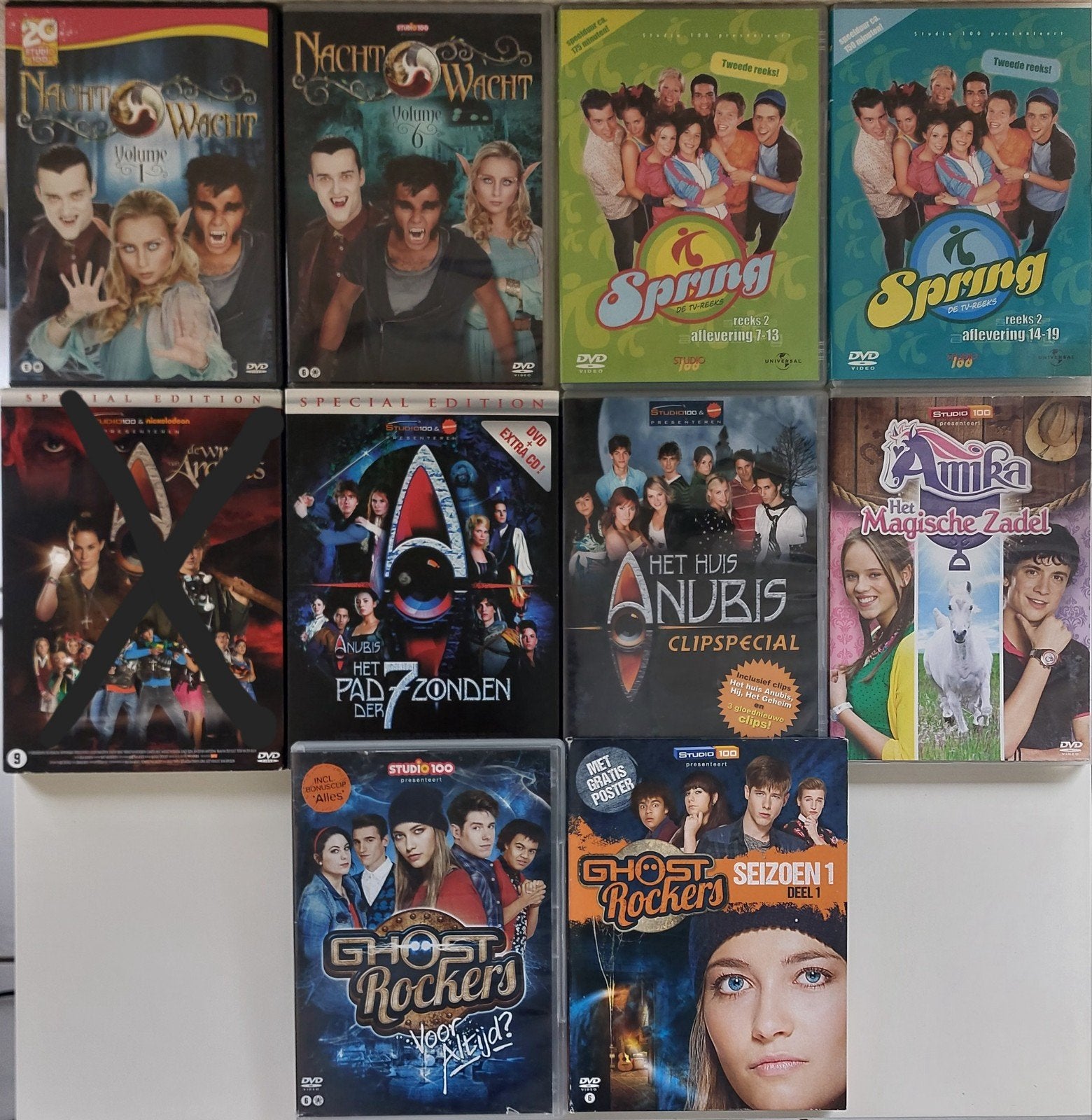 Dvd's Nachtwacht Het huis Anubis Spring Ghostrockers Amika, Cd's en Dvd's, Dvd's | Kinderen en Jeugd, Ophalen of Verzenden