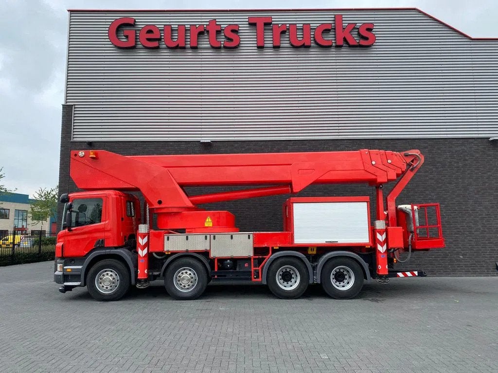 Scania P420 8X4 + BISON PALFINGER TKA 57 KS HOOGWERKER/HUBAR, Auto's, Vrachtwagens, Scania, Diesel, Te koop, Euro 3