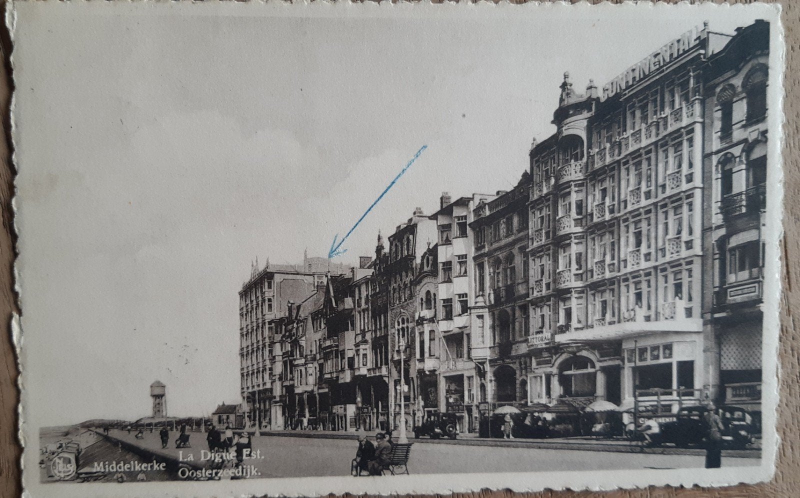 MIDDELKERKE la digue ZEEDIJK, années 1940, Enlèvement ou Envoi