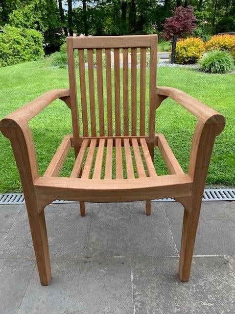 Chaises en teck, Enlèvement, Comme neuf, Bois de teck, Empilable