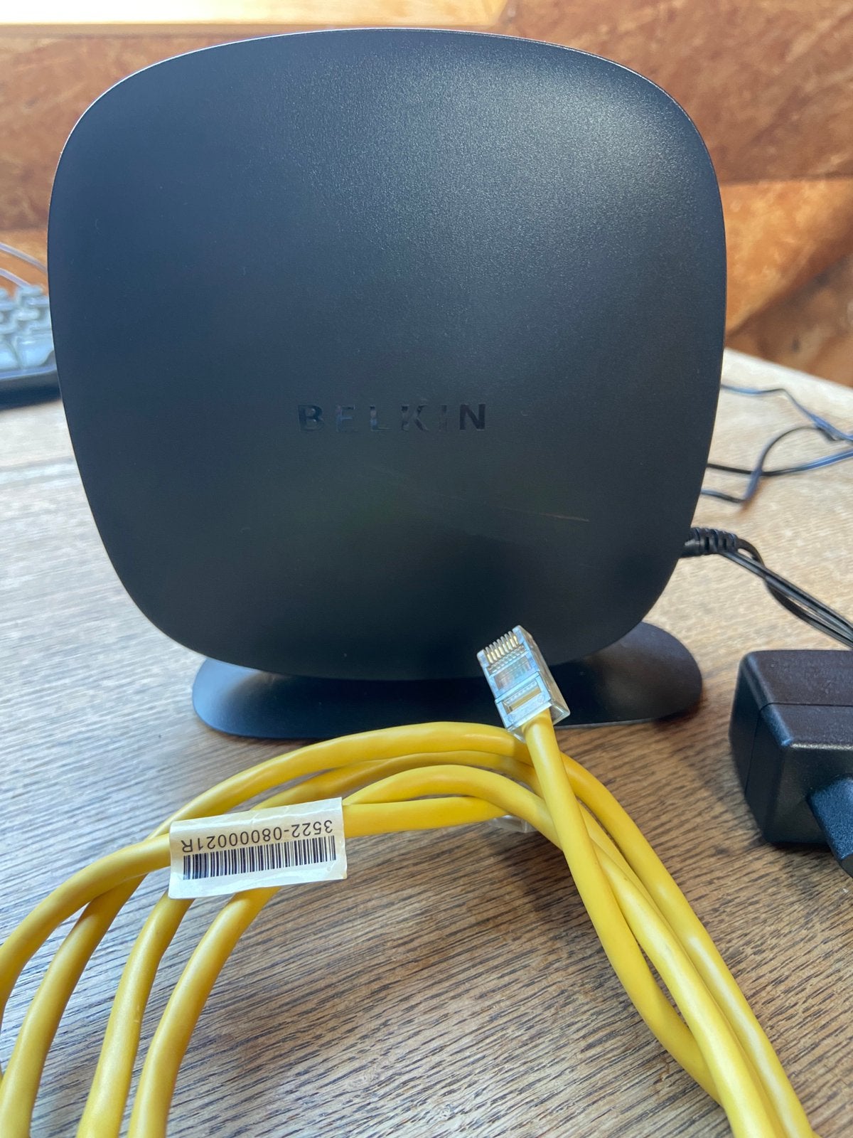 Belkin wifi-router met 4 LAN-poorten, Computers en Software, Ophalen, Zo goed als nieuw
