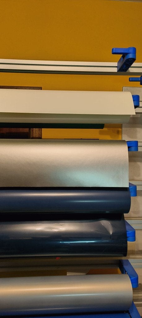 Rek voor en met vinylrollen (ongeveer 25 rollen), Enlèvement ou Envoi, Comme neuf