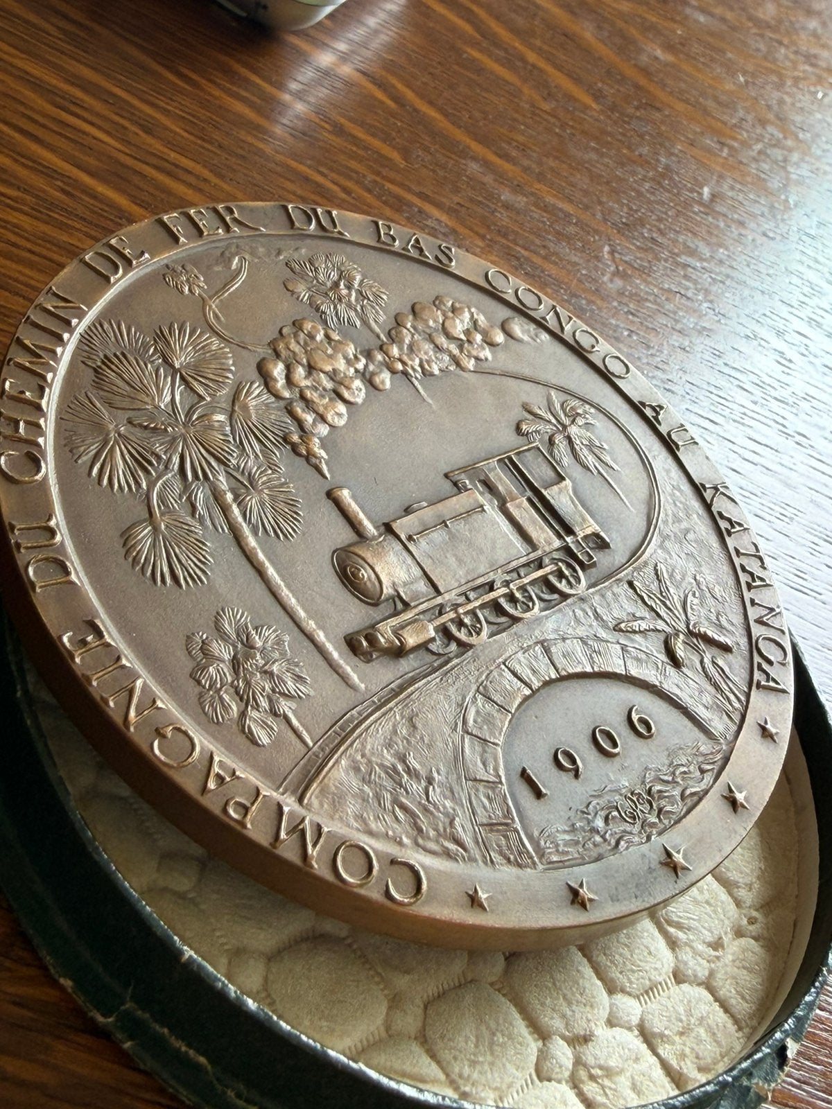 Médaille commémorative du Congo – 1956, Enlèvement, Bronze