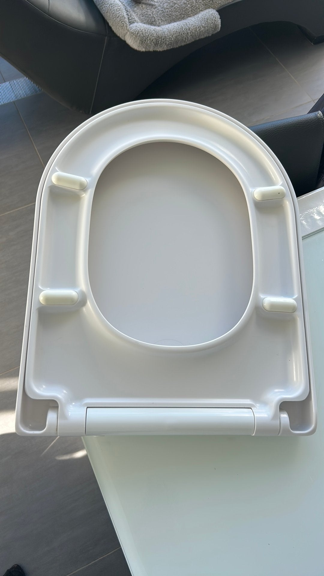 Wc bril met  soft close merk Allibert, Zo goed als nieuw, Ophalen, Toilet-accessoire, Wit