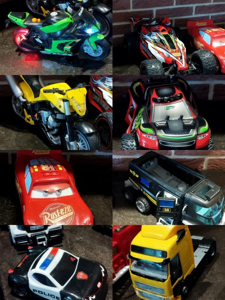 Lot véhicules enfants (motos, voitures, camions), Enlèvement