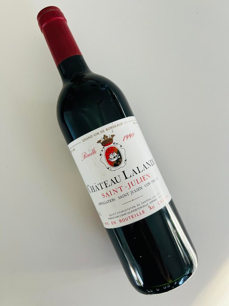 1 bouteille de Chateau Lalande Saint-Julien 1998, Pleine, Comme neuf, Enlèvement, Vin rouge