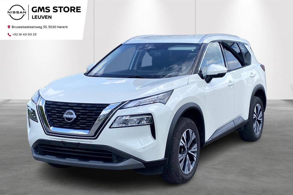 Nissan X-TRAIL 7pl-Gps-Aut-Carplay-Camera-Airco, Auto's, Stof, Gebruikt, Zwart, 2000 kg