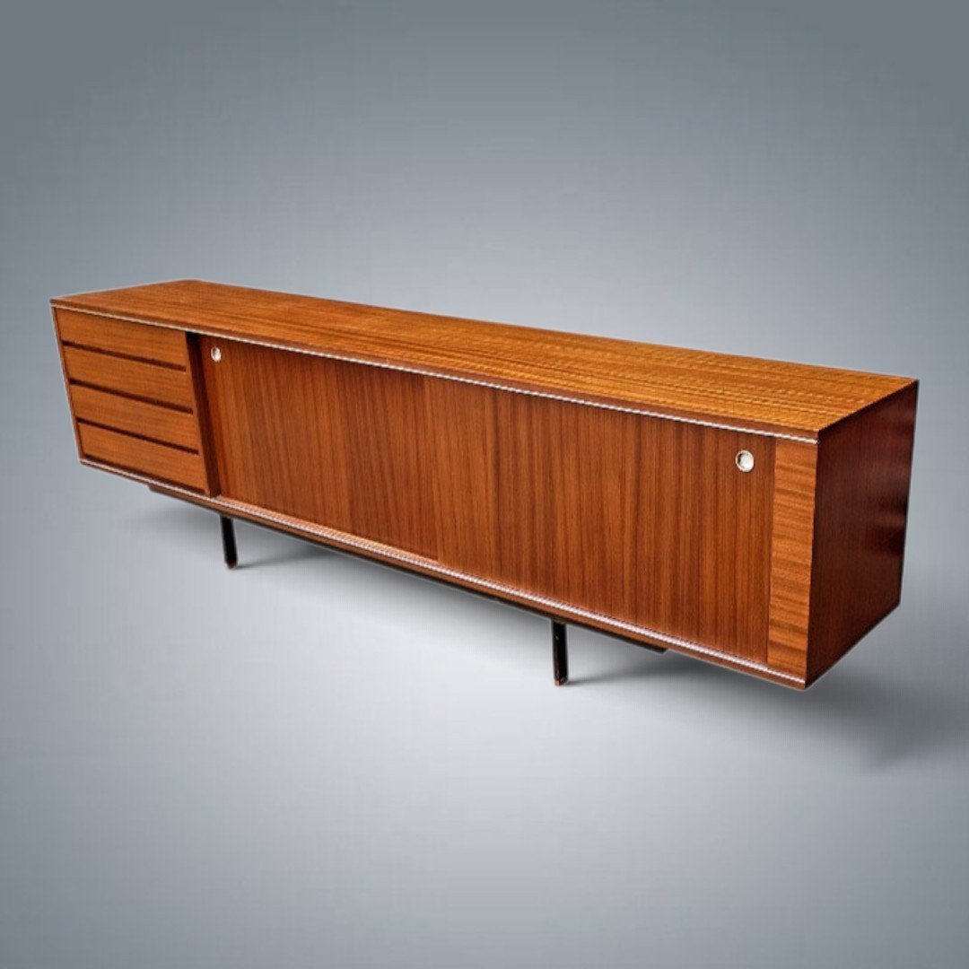 XXL dressoir vintage dressoir Indiaas rozenhout jaren 60, Antiek en Kunst, Ophalen