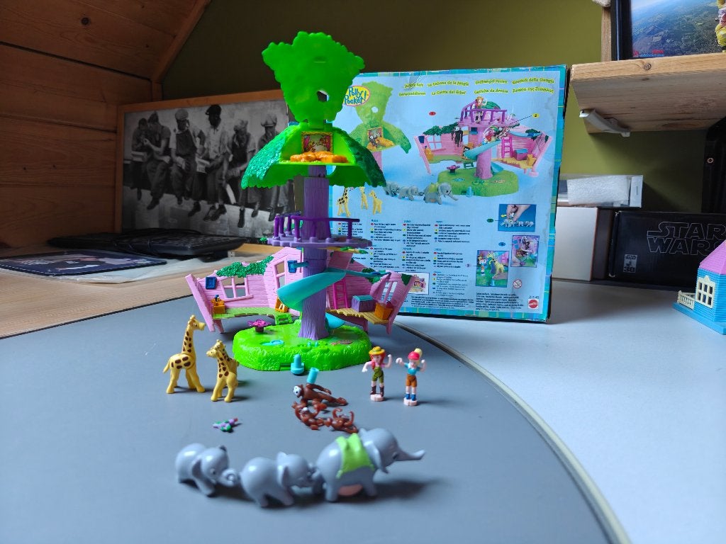 Polly Pocket Jungle Pets Treehouse, Verzamelen, Poppetjes en Figuurtjes, Ophalen of Verzenden, Zo goed als nieuw