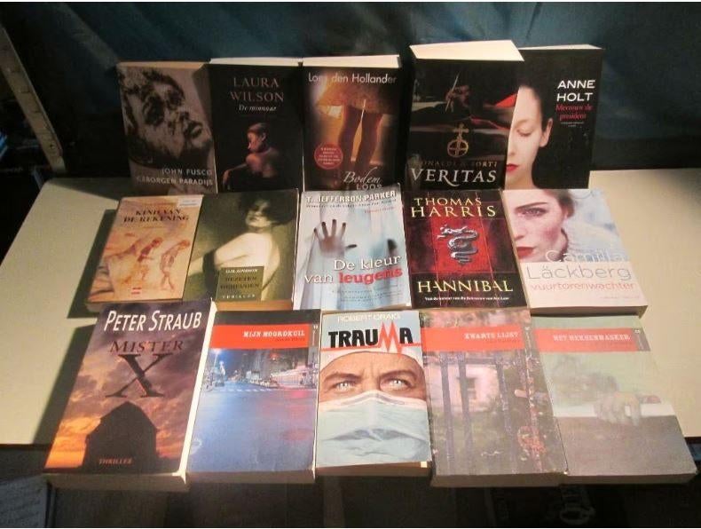 15 Nederlandstalige Thrillers, Boeken, Thrillers, Ophalen of Verzenden, Zo goed als nieuw