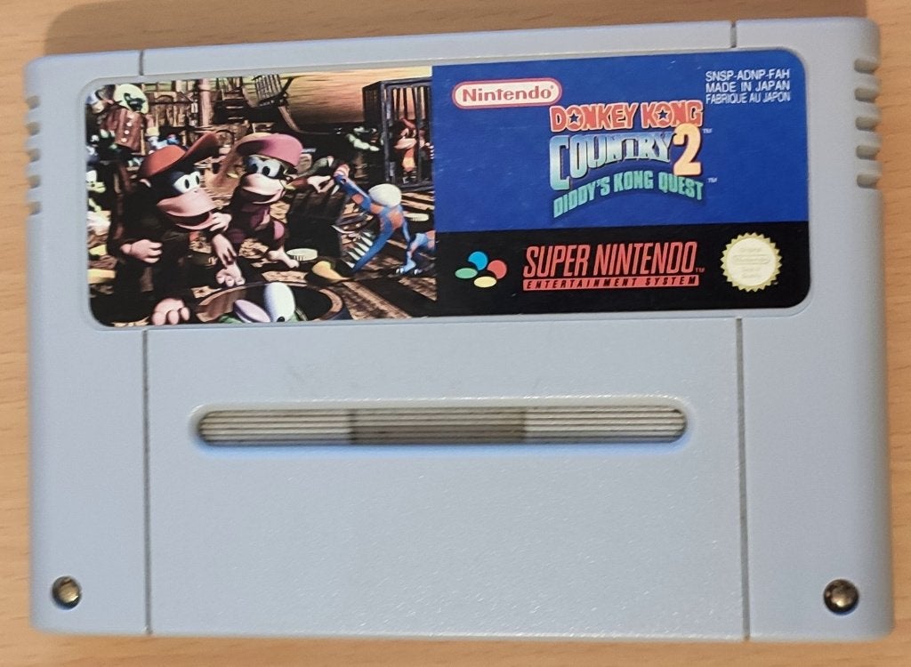 Donkey Kong Country 2 (blauw label)*, Games en Spelcomputers, Ophalen of Verzenden