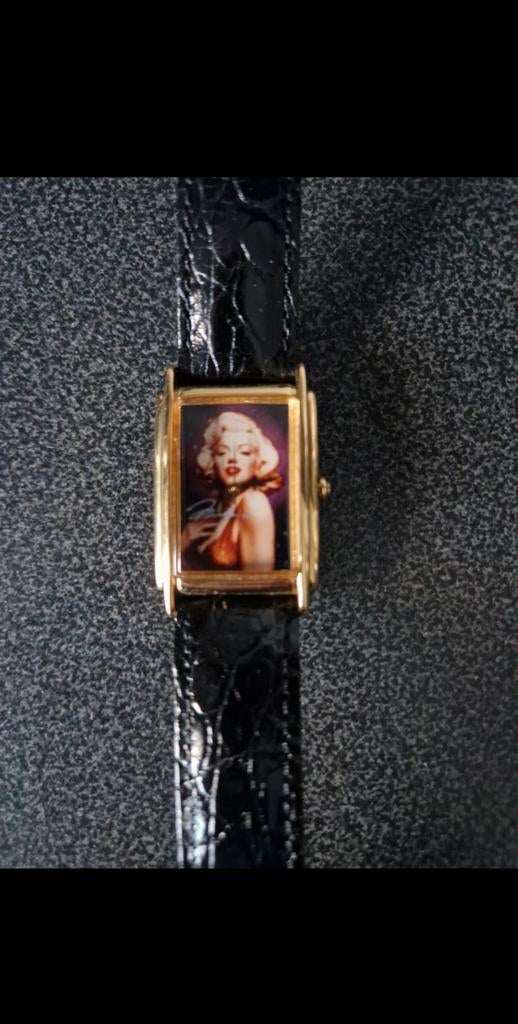 Horloge marilyn Monroe limited édition, Handtassen en Accessoires, Horloges | Dames, Ophalen, Fossil, Polshorloge, Leer