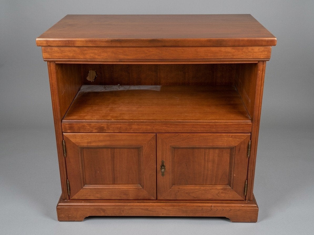 Meuble TV en bois de cerisier, Maison & Meubles, 25 à 50 cm, Klassiek, Enlèvement, Utilisé