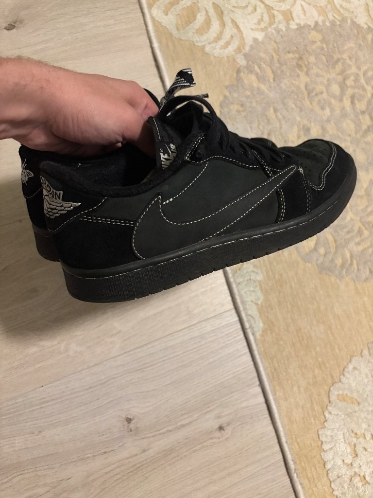 Travis scott jordan 1 black phantom, Enlèvement ou Envoi, Nike, Porté, Baskets