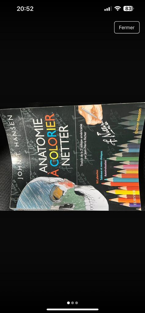 Anatomie a colorier - Netter, Boeken, Ophalen of Verzenden, Zo goed als nieuw, Overige wetenschappen