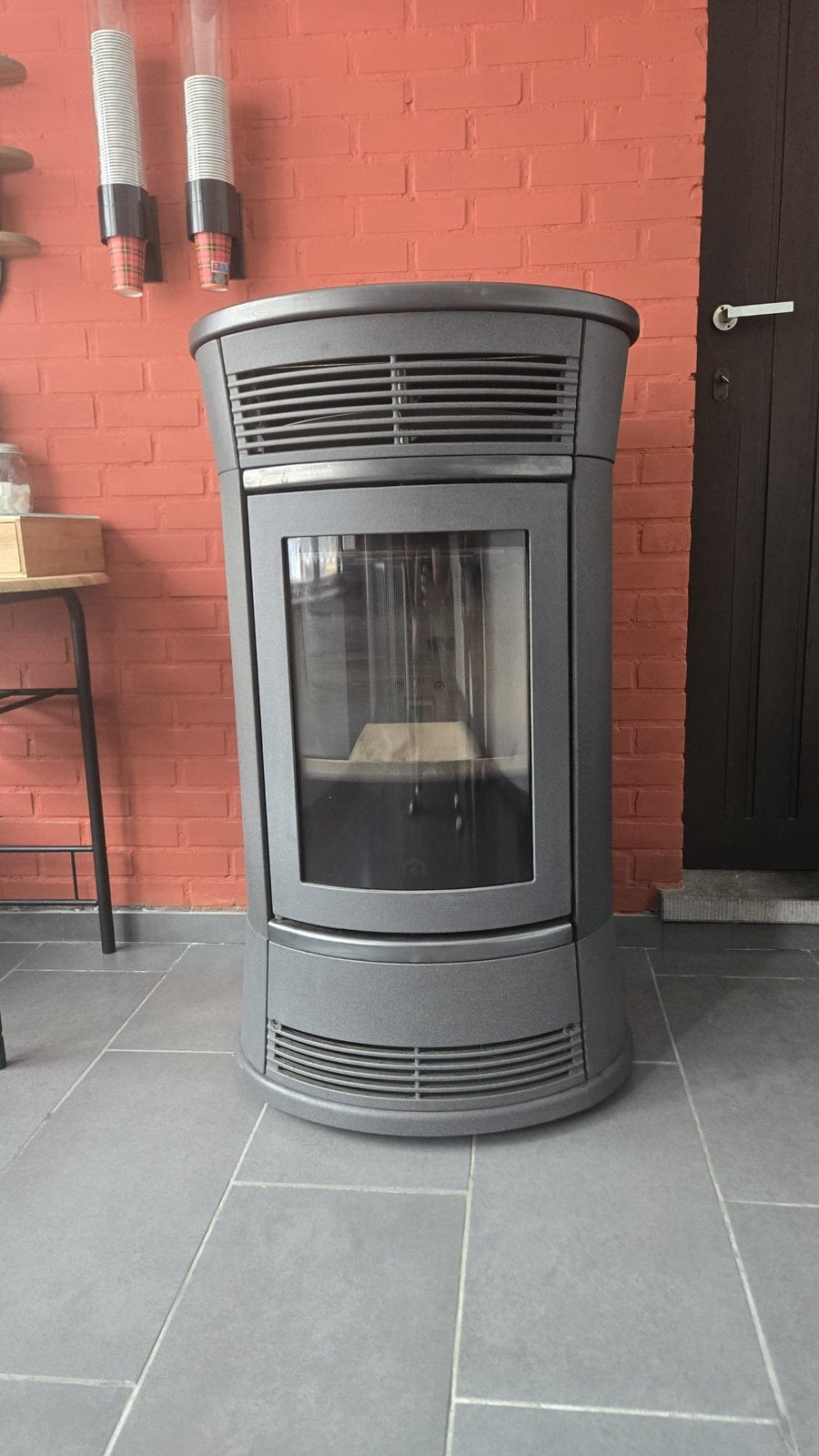 Pelletkachel Edilkamin Funny 11 kw met Kanalisatie -LEVERING, Huis en Inrichting, Kachels, Ophalen, Overige brandstoffen, Zo goed als nieuw