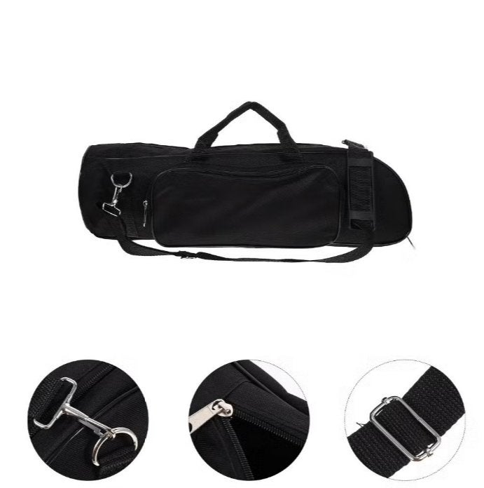 Luxe trompet tas zwart verstevigd waterdicht (53x16cm), Handtassen en Accessoires, Ophalen of Verzenden, Nieuw, Waterdicht